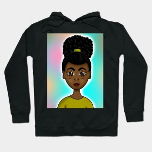 Cute girl illustration drawing Hoodie